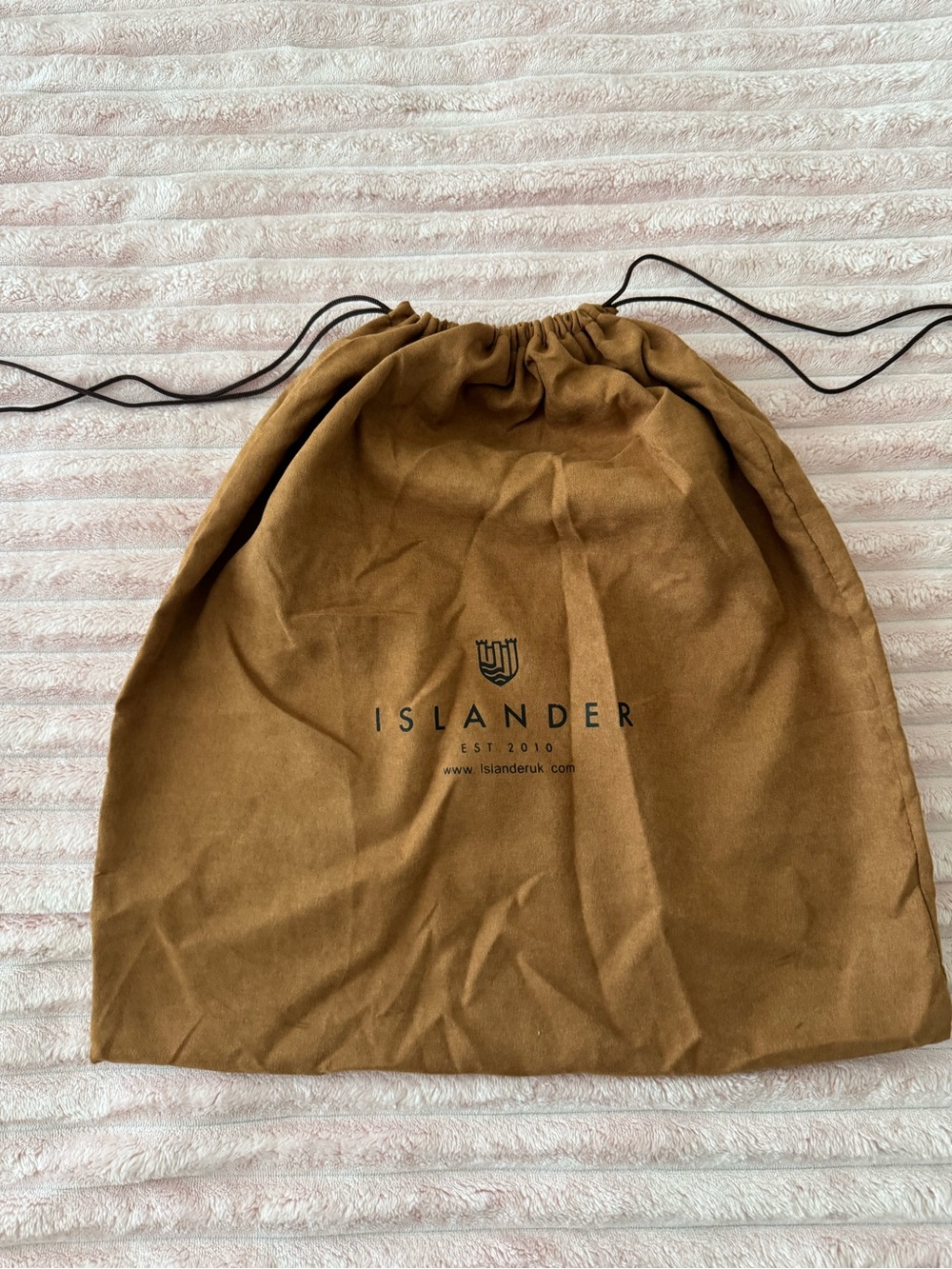 Islander UK Large Brown Drawstring Dust Bag Storage Travel Shoe Bag